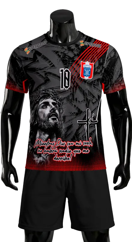 CONJUNTO FUTBOL NEGRO Y BLANCO