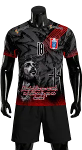 CONJUNTO FUTBOL NEGRO Y BLANCO